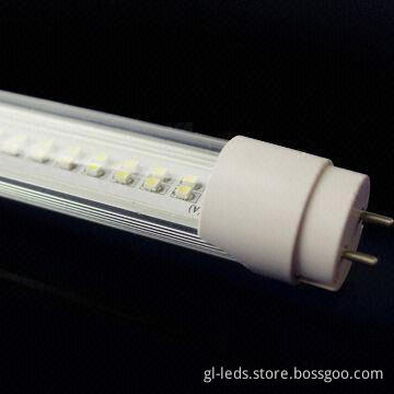 144-piece SMD 3528/11W T8 LED Tube, 1,100lm Luminous Flux and Transparent Covers